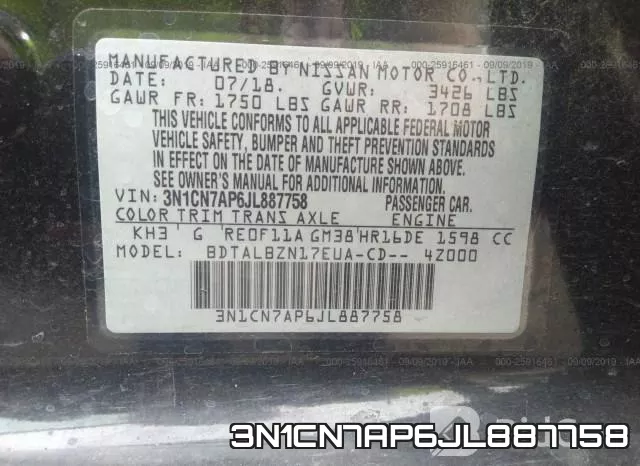 3N1CN7AP6JL887758 фото 10