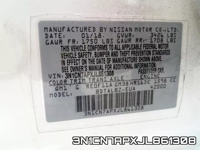3N1CN7APXJL861308 фото 2