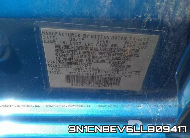 3N1CN8EV6LL809417 фото 10