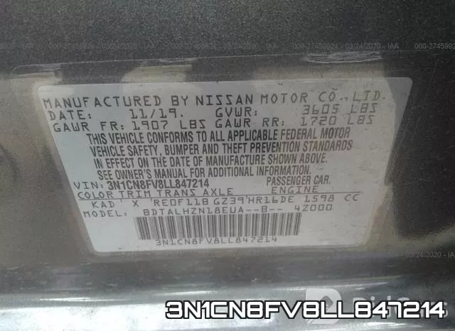 3N1CN8FV8LL847214 фото 10