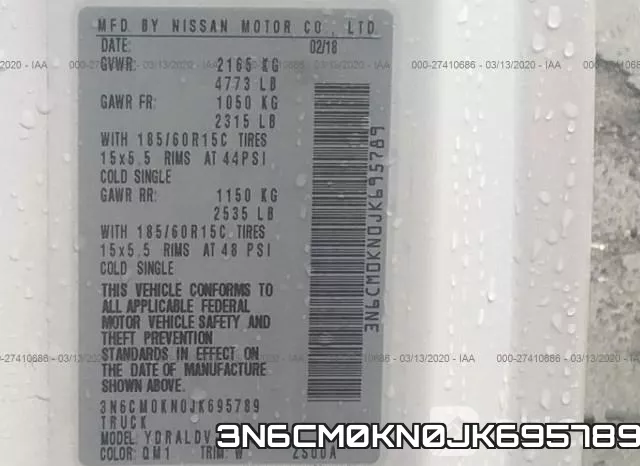 3N6CM0KN0JK695789 фото 10