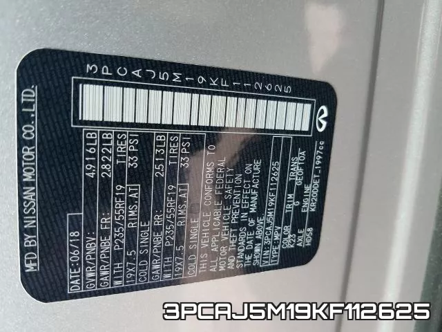 3PCAJ5M19KF112625 фото 2