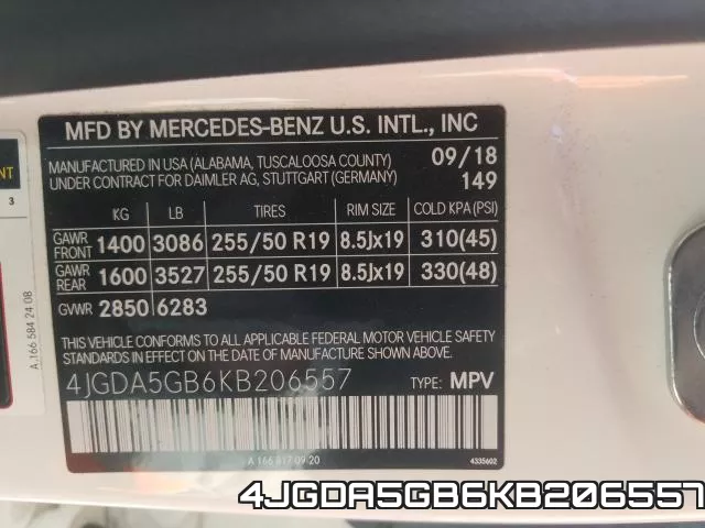 4JGDA5GB6KB206557 фото 2