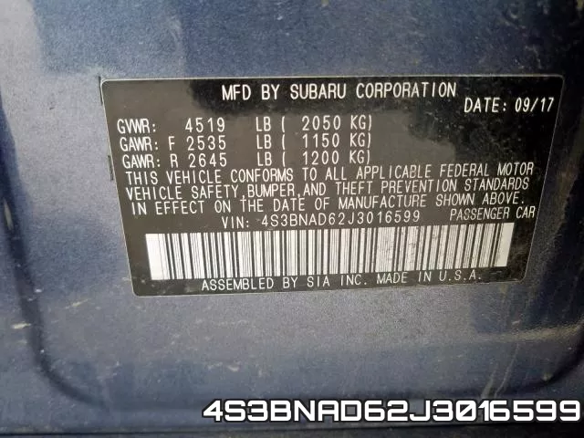 4S3BNAD62J3016599 фото 2