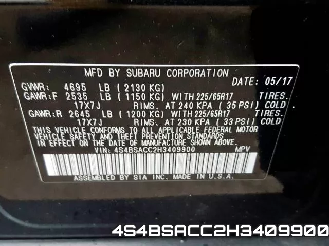 4S4BSACC2H3409900 фото 2