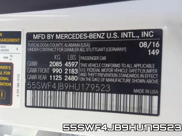 55SWF4JB9HU179523 фото 2