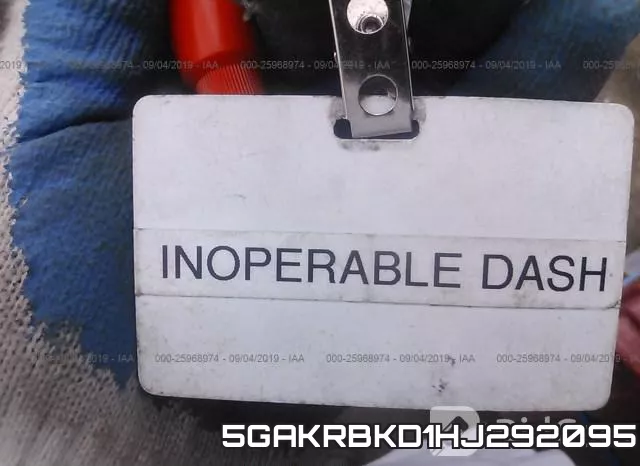 5GAKRBKD1HJ292095 фото 8