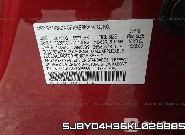 5J8YD4H36KL028885 фото 10