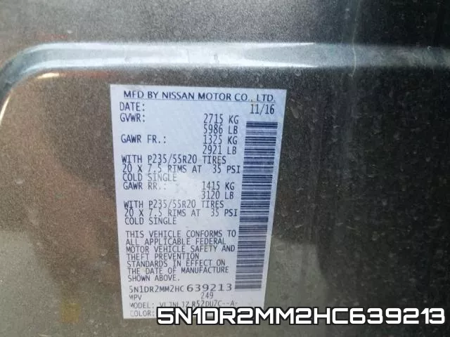 5N1DR2MM2HC639213 фото 2