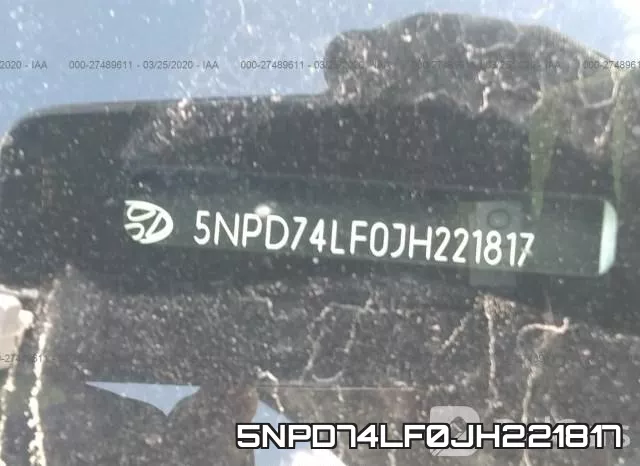 5NPD74LF0JH221817 фото 10