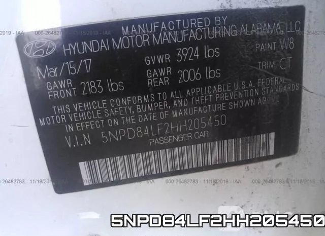 5NPD84LF2HH205450 фото 10