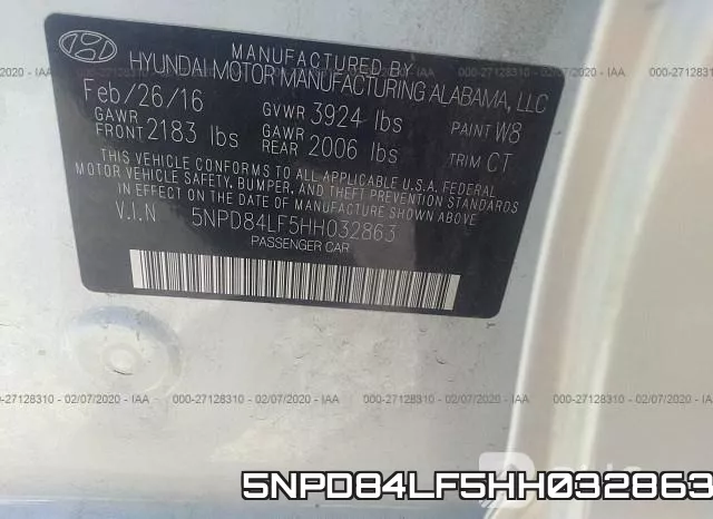 5NPD84LF5HH032863 фото 10