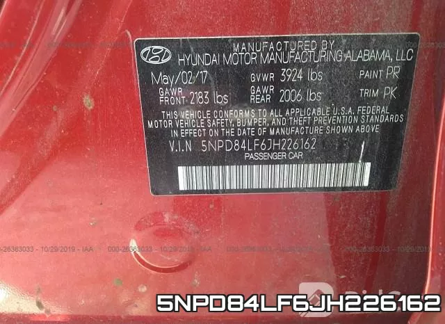 5NPD84LF6JH226162 фото 10