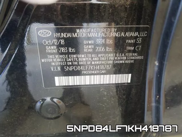 5NPD84LF7KH418787 фото 2