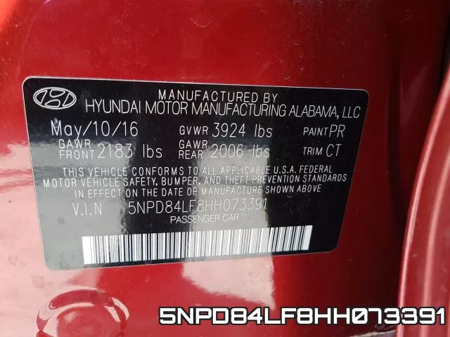 5NPD84LF8HH073391 фото 2