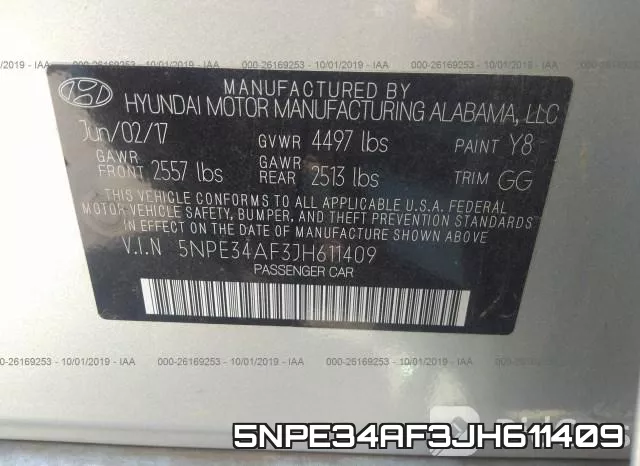 5NPE34AF3JH611409 фото 10