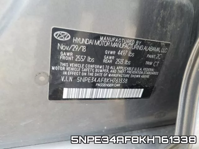 5NPE34AF8KH761338 фото 2