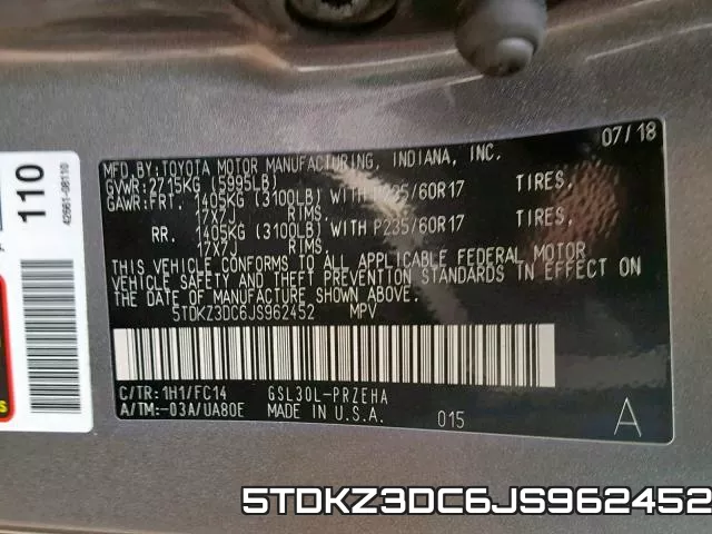 5TDKZ3DC6JS962452 фото 2