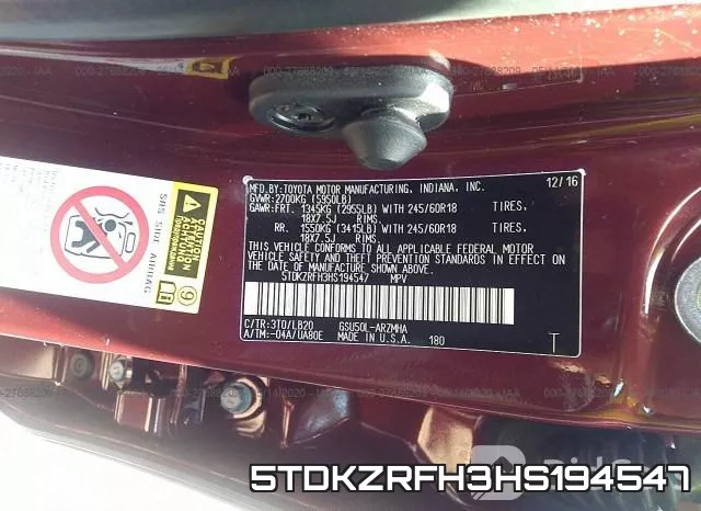 5TDKZRFH3HS194547 фото 10