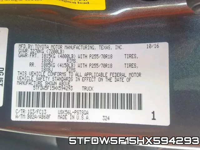 5TFDW5F15HX594293 фото 2