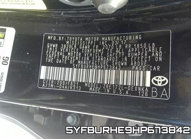 5YFBURHE9HP673842 фото 10