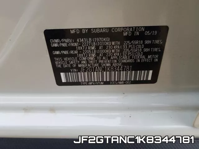JF2GTANC1K8344781 фото 2