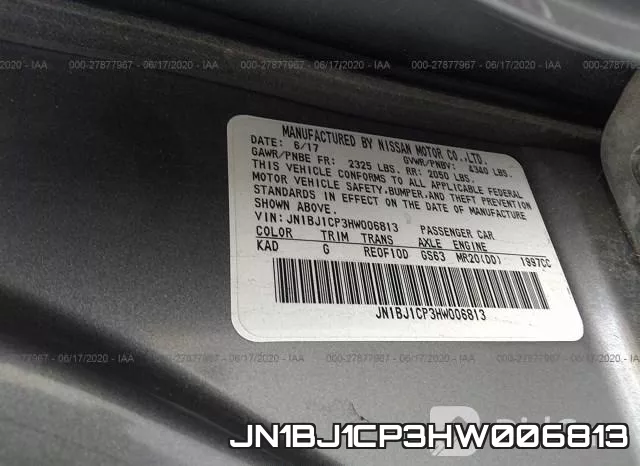 JN1BJ1CP3HW006813 фото 10
