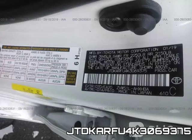 JTDKARFU4K3069375 фото 9
