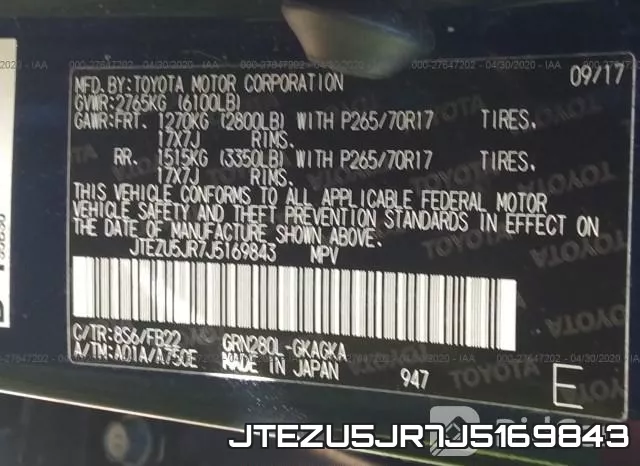JTEZU5JR7J5169843 фото 10