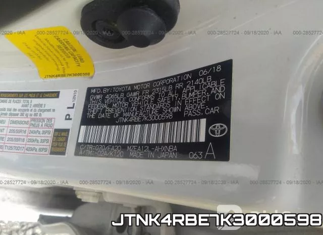 JTNK4RBE7K3000598 фото 10