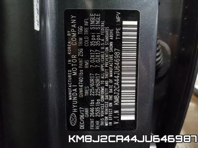 KM8J2CA44JU646987 фото 2
