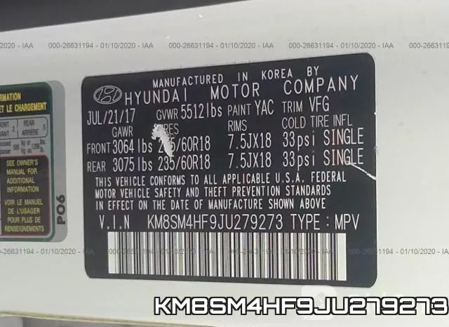 KM8SM4HF9JU279273 фото 10