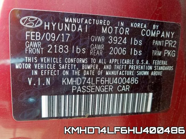 KMHD74LF6HU400486 фото 2