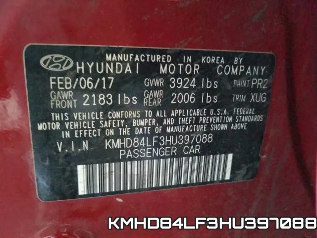 KMHD84LF3HU397088 фото 2