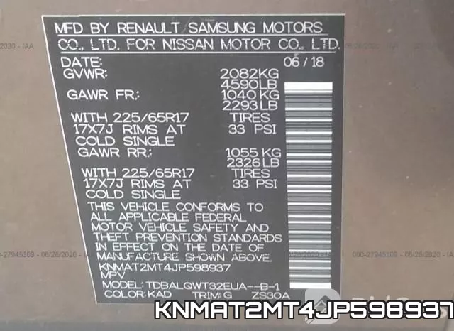 KNMAT2MT4JP598937 фото 10