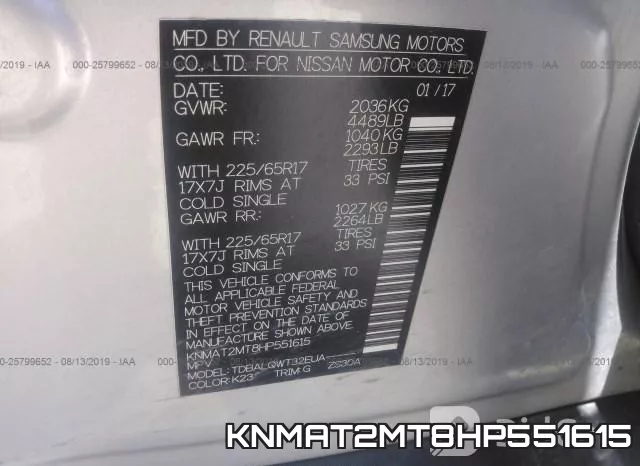 KNMAT2MT8HP551615 фото 10