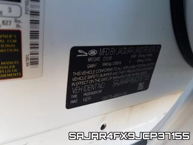SAJAR4FX9JCP37155 фото 2