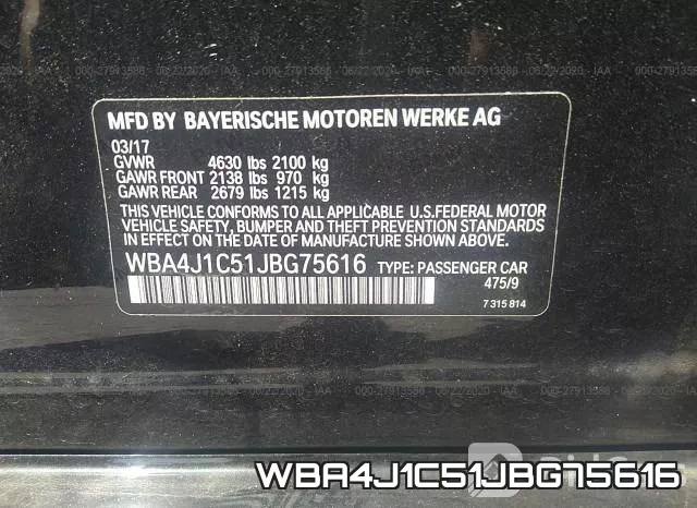 WBA4J1C51JBG75616 фото 10