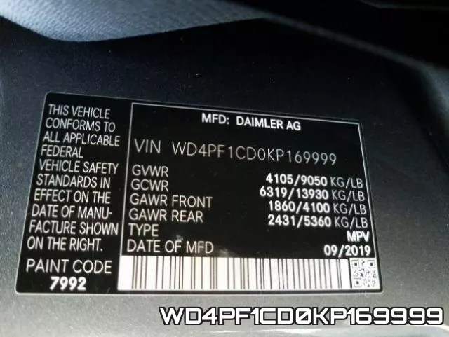 WD4PF1CD0KP169999 фото 2