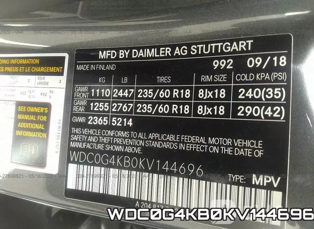 WDC0G4KB0KV144696 фото 10