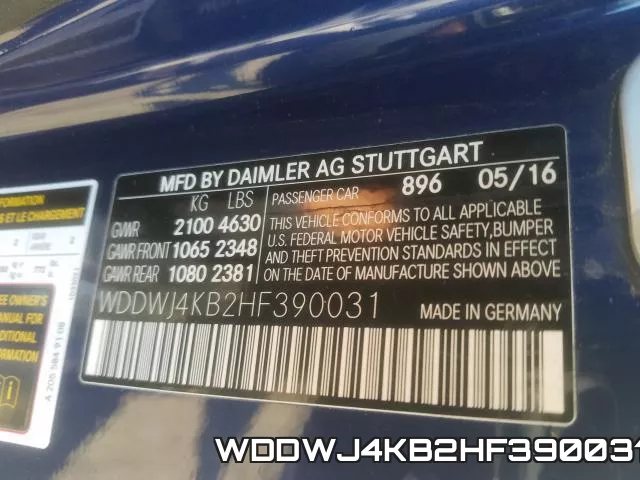 WDDWJ4KB2HF390031 фото 2