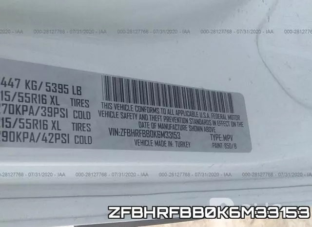 ZFBHRFBB0K6M33153 фото 10