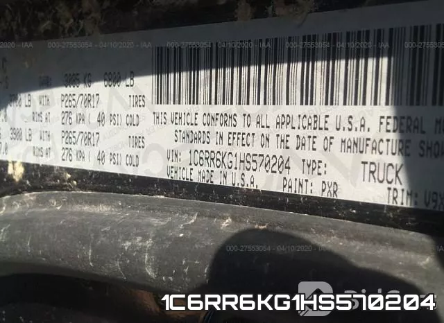 1C6RR6KG1HS570204 фото 10