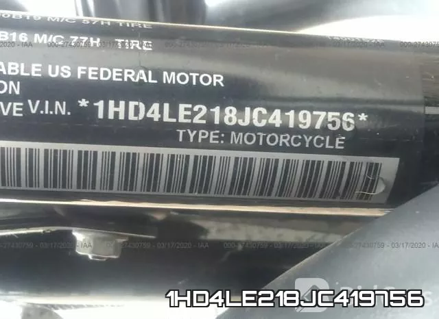 1HD4LE218JC419756 фото 2