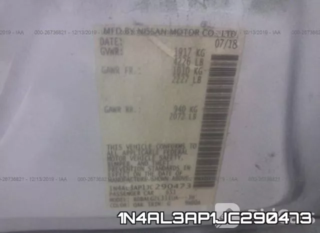 1N4AL3AP1JC290473 фото 10