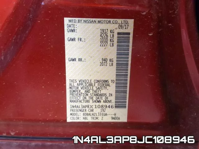 1N4AL3AP8JC108946 фото 2