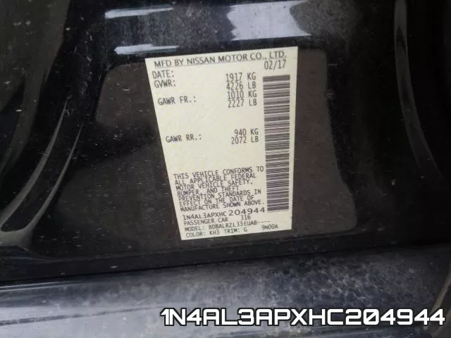 1N4AL3APXHC204944 фото 2