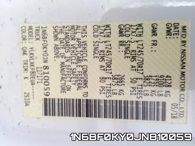 1N6BF0KY0JN810059 фото 2