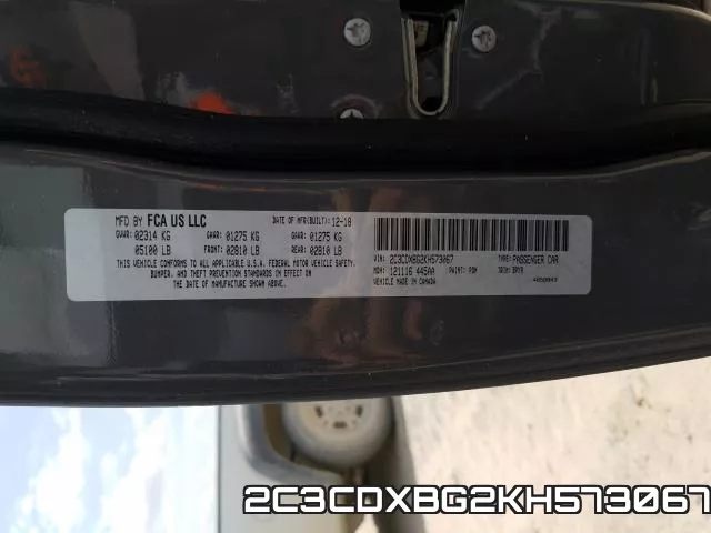 2C3CDXBG2KH573067 фото 2