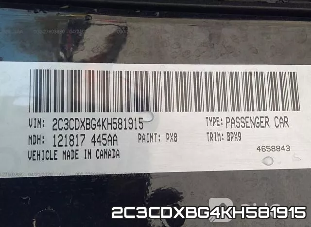 2C3CDXBG4KH581915 фото 10